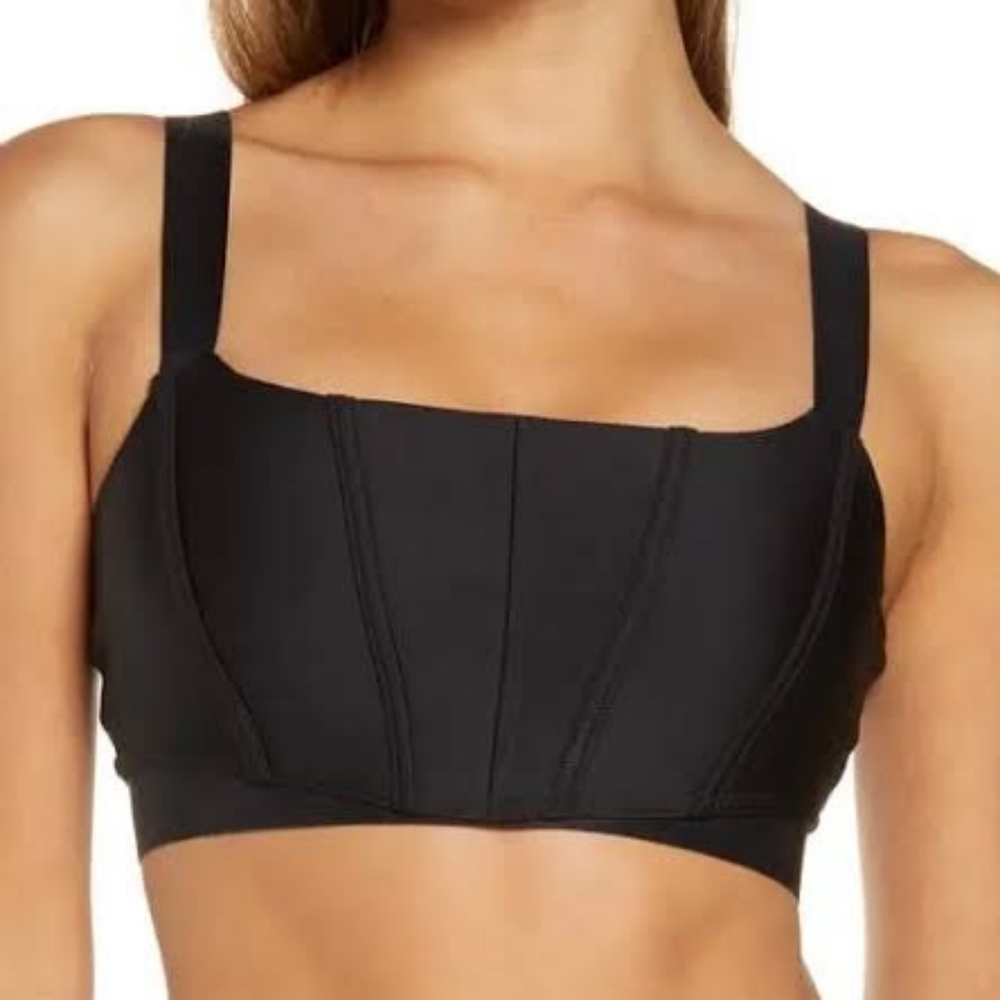 NWT Alo Yoga Airlift Corset Bra, Black Size Small